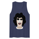 Debut garment mockup | Frank N Furter (Tank Top) | Harbor Blue