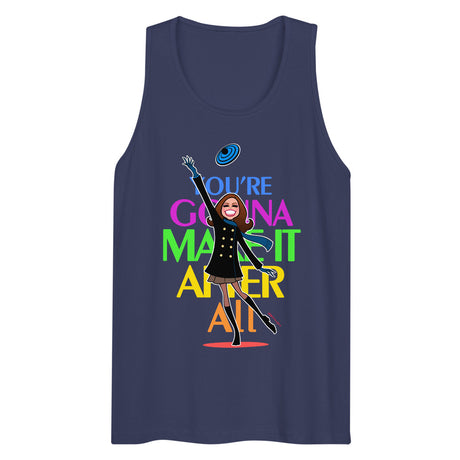 Debut garment mockup | You're Gonna Make It (Tank Top) | Harbor Blue