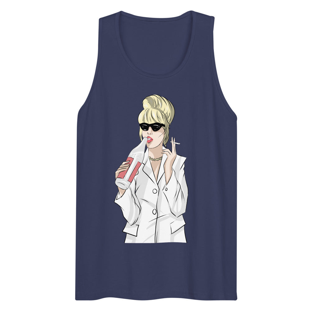 Debut garment mockup | Patsy (Tank Top) | Harbor Blue