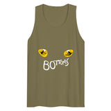 Debut garment mockup | Feline Position (Tank Top) | Military Green