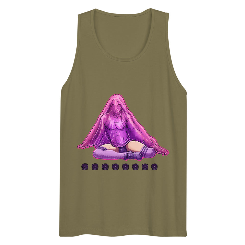 Debut garment mockup | Bless Me Daddy (Tank Top) | Military Green