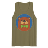 Debut garment mockup | Otter than Most (Tank Top) | Military Green