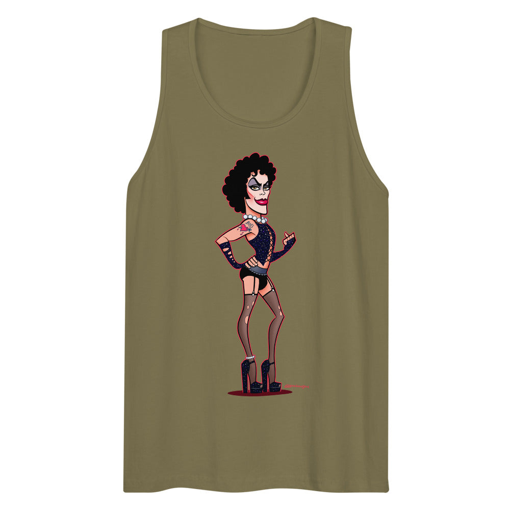Debut garment mockup | Transylvanian (Tank Top) | Military Green