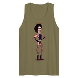 Debut garment mockup | Transylvanian (Tank Top) | Military Green