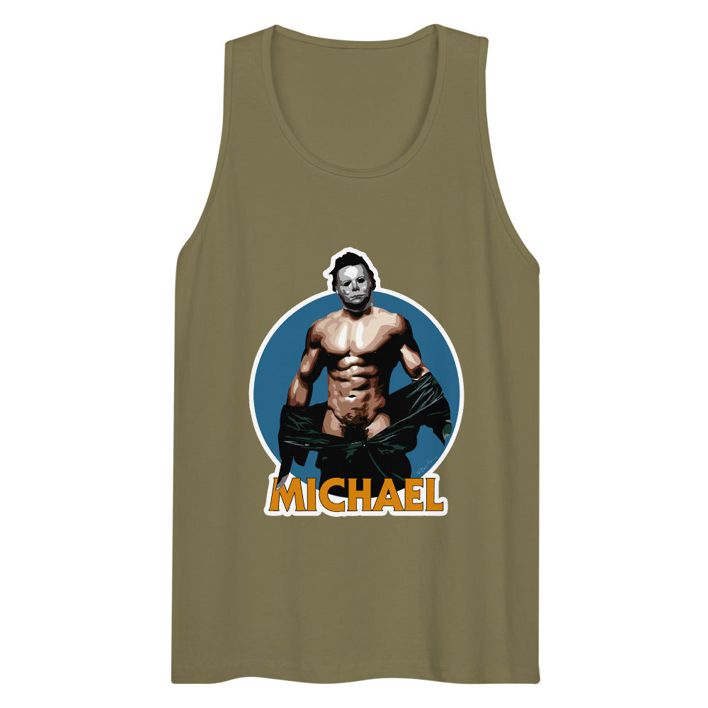 Debut garment mockup | Michael (Tank Top) | Military Green