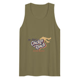 Debut garment mockup | Chicken Ranch (Tank Top) | Military Green