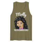 Debut garment mockup | Molly You in Danger Girl (Tank Top) | Military Green