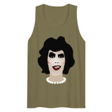 Debut garment mockup | Frank N Furter (Tank Top) | Military Green