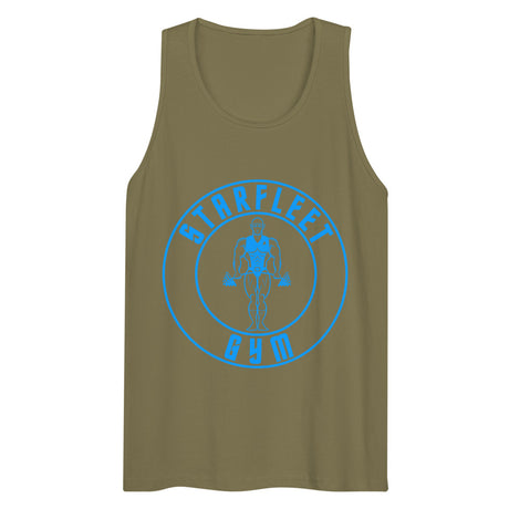 Debut garment mockup | Starfleet Gym (Tank Top) | Military Green