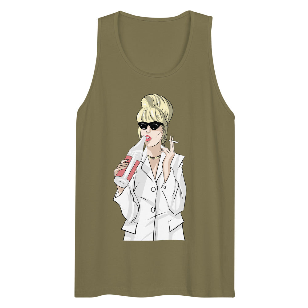 Debut garment mockup | Patsy (Tank Top) | Military Green
