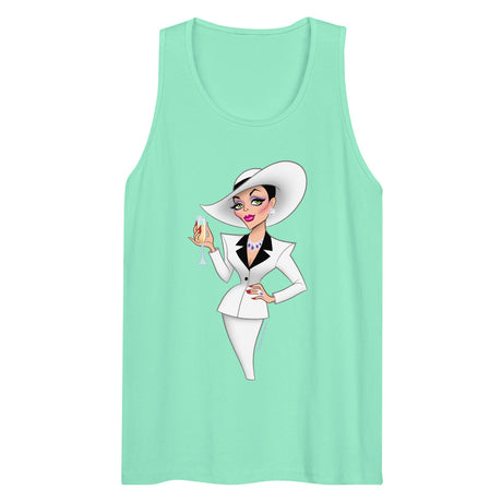 Champagne & Shoulder Pads (Tank Top) - Mint