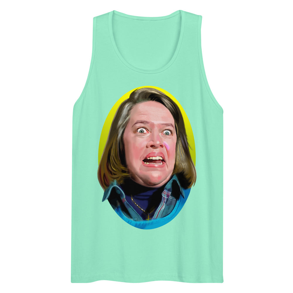 Debut garment mockup | Fan-tastic and Deranged (Tank Top) | Mint