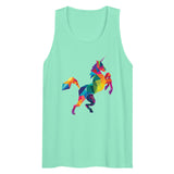 Debut garment mockup | Polygon Unicorn (Tank Top) | Mint