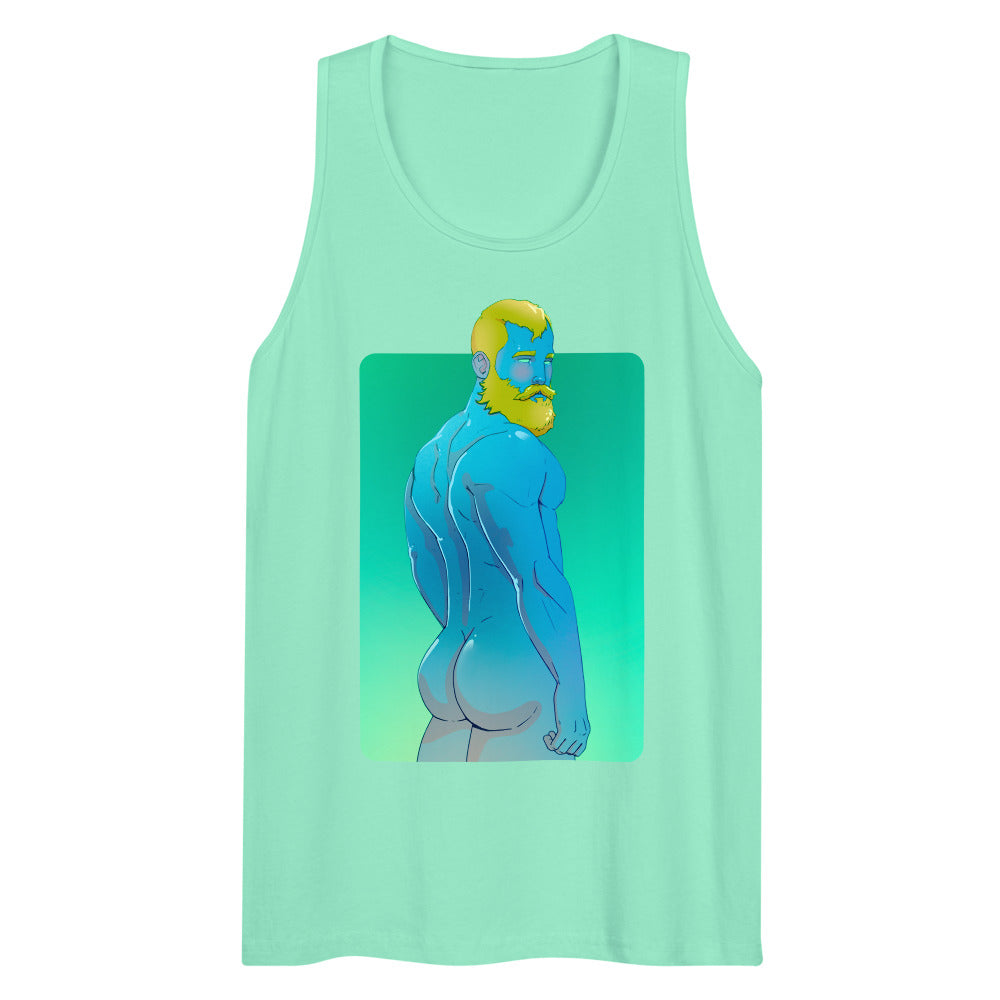 Debut garment mockup | Scandinavian Tan (Tank Top) | Mint