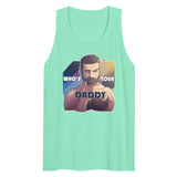 Debut garment mockup | Who's Your Daddy? (Tank Top) | Mint