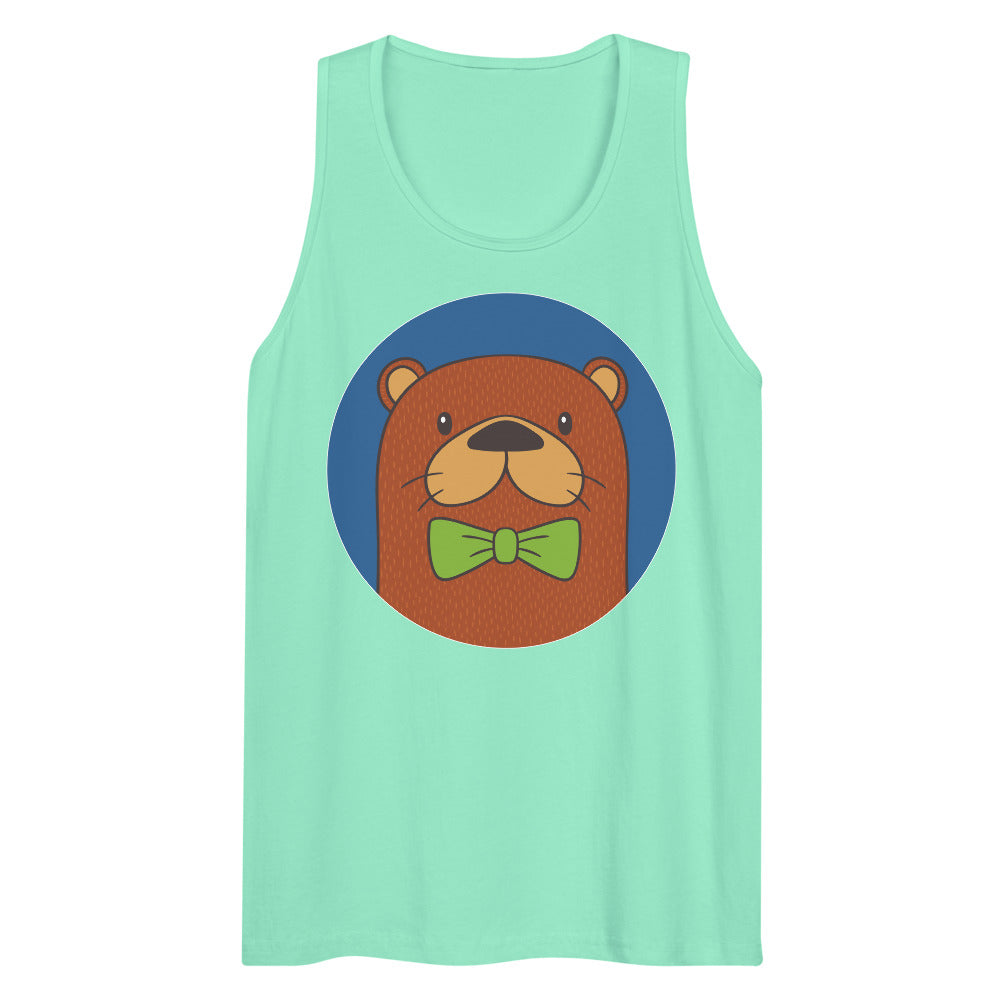 Debut garment mockup | Otter than Most (Tank Top) | Mint