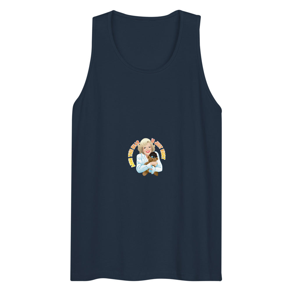This Bear is Just Right (Tank Top) - Navy