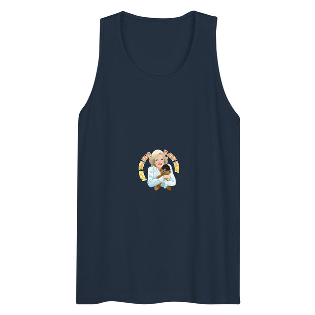 This Bear is Just Right (Tank Top) - Navy
