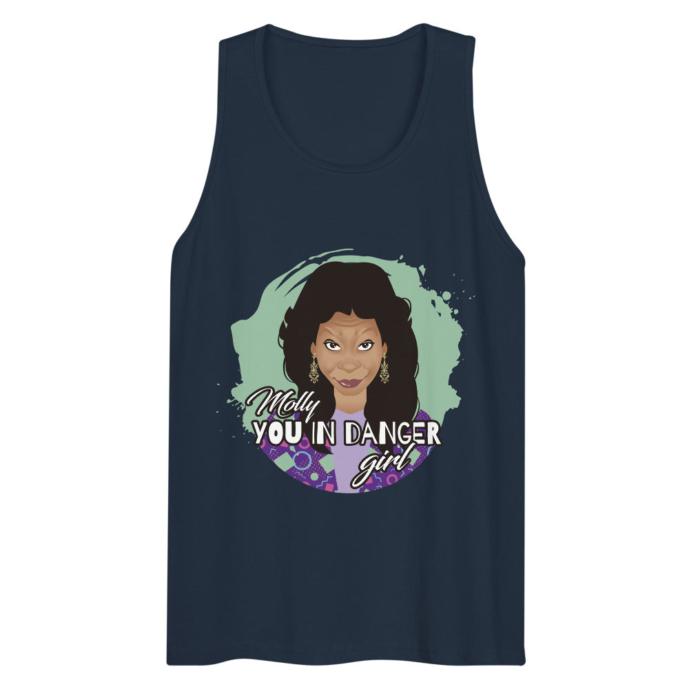 Molly You in Danger Girl (Tank Top) - Navy