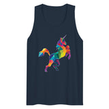 Debut garment mockup | Polygon Unicorn (Tank Top) | Navy