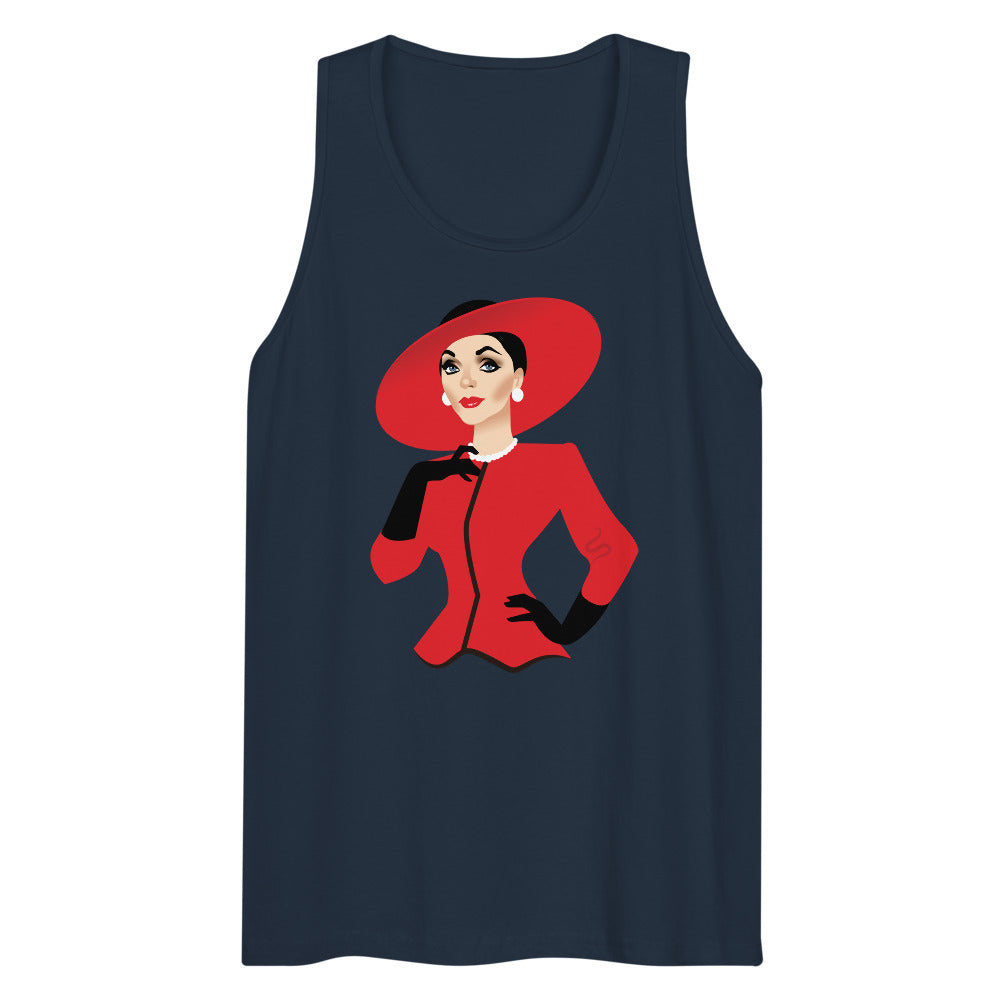 Debut garment mockup | The Ex-Wife (Tank Top) | Navy