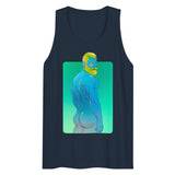 Debut garment mockup | Scandinavian Tan (Tank Top) | Navy
