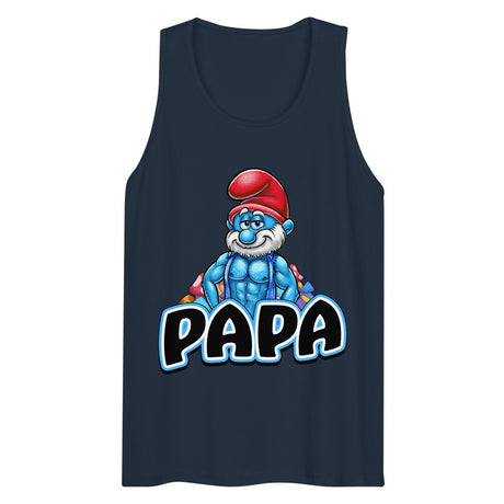 Debut garment mockup | Brawny Papa (Tank Top) | Navy