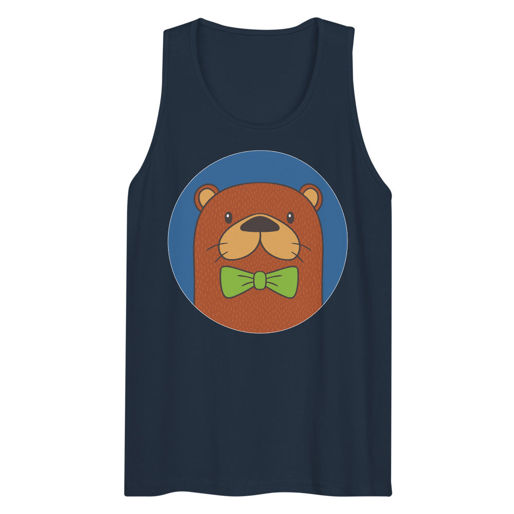 Debut garment mockup | Otter than Most (Tank Top) | Navy