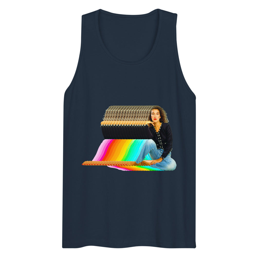 Debut garment mockup | Dion Stop Believin' (Tank Top) | Navy