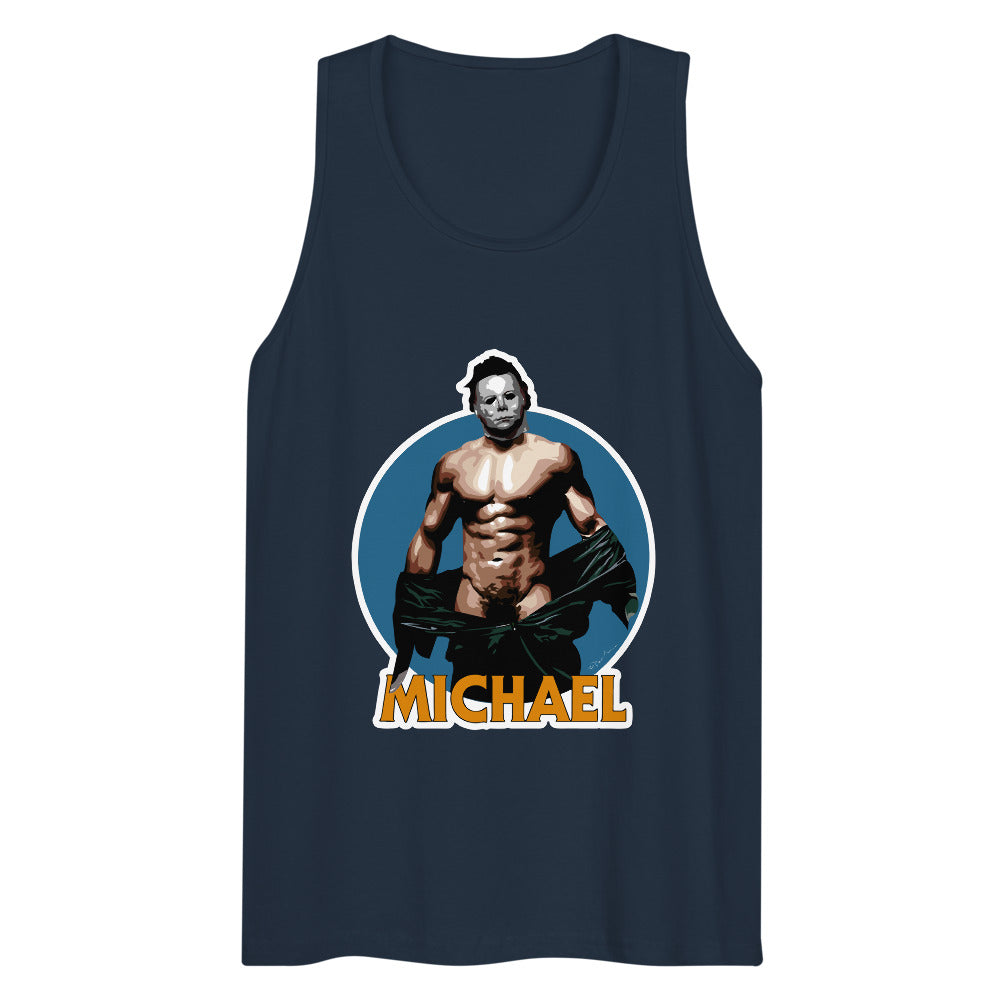 Debut garment mockup | Michael (Tank Top) | Navy