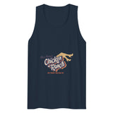 Debut garment mockup | Chicken Ranch (Tank Top) | Navy