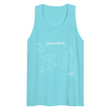 Pliez et accrochez (Tank Top) - Pacific Blue
