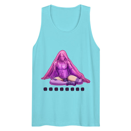 Debut garment mockup | Bless Me Daddy (Tank Top) | Pacific Blue