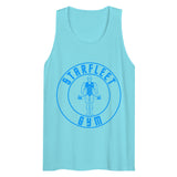 Debut garment mockup | Starfleet Gym (Tank Top) | Pacific Blue