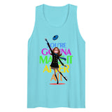 Debut garment mockup | You're Gonna Make It (Tank Top) | Pacific Blue