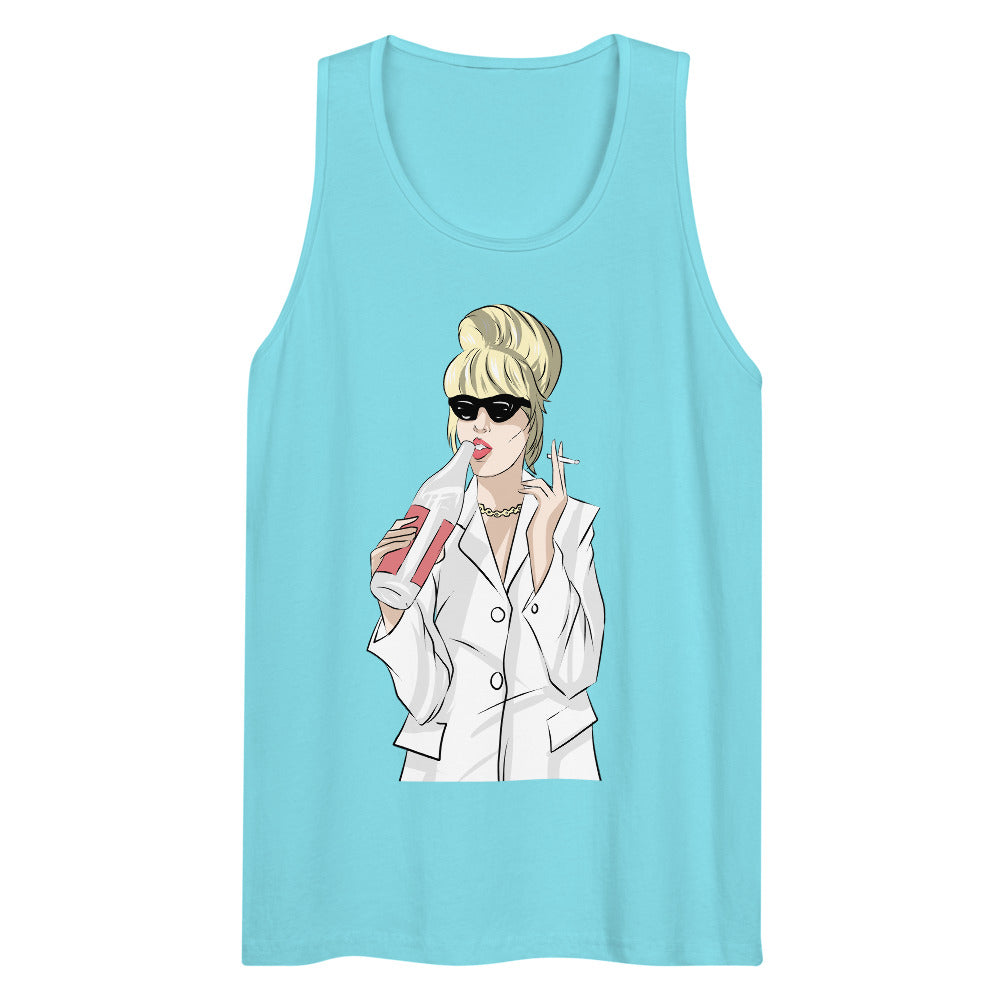 Debut garment mockup | Patsy (Tank Top) | Pacific Blue
