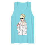 Debut garment mockup | Patsy (Tank Top) | Pacific Blue