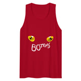 Debut garment mockup | Feline Position (Tank Top) | Red