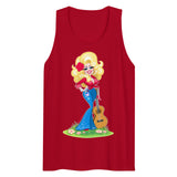 Debut garment mockup | Smoky Mountain Glam (Tank Top) | Red