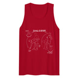 Debut garment mockup | Pliez et accrochez (Tank Top) | Red