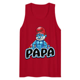 Debut garment mockup | Brawny Papa (Tank Top) | Red