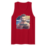 Debut garment mockup | Who's Your Daddy? (Tank Top) | Red
