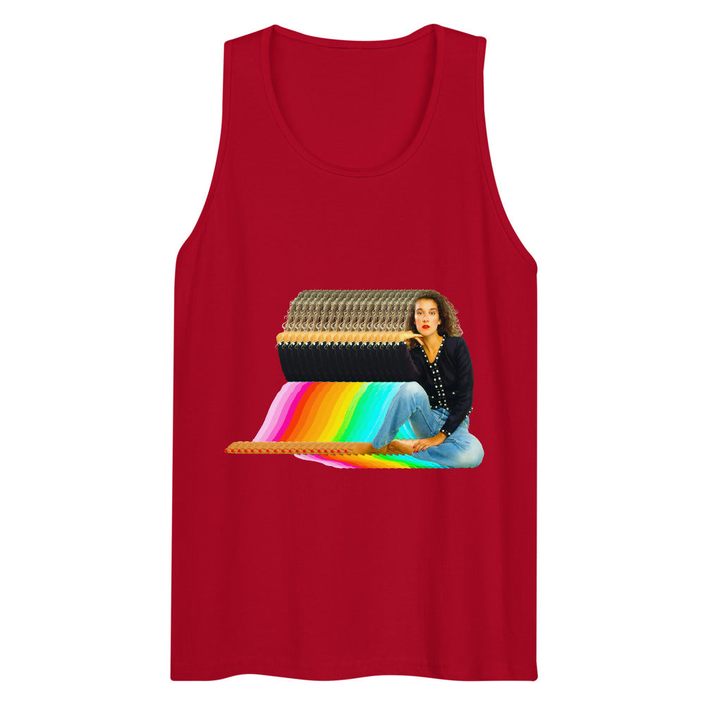 Debut garment mockup | Dion Stop Believin' (Tank Top) | Red