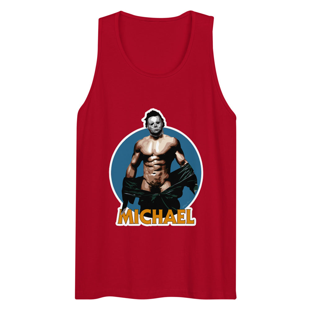 Debut garment mockup | Michael (Tank Top) | Red