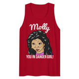 Debut garment mockup | Molly You in Danger Girl (Tank Top) | Red