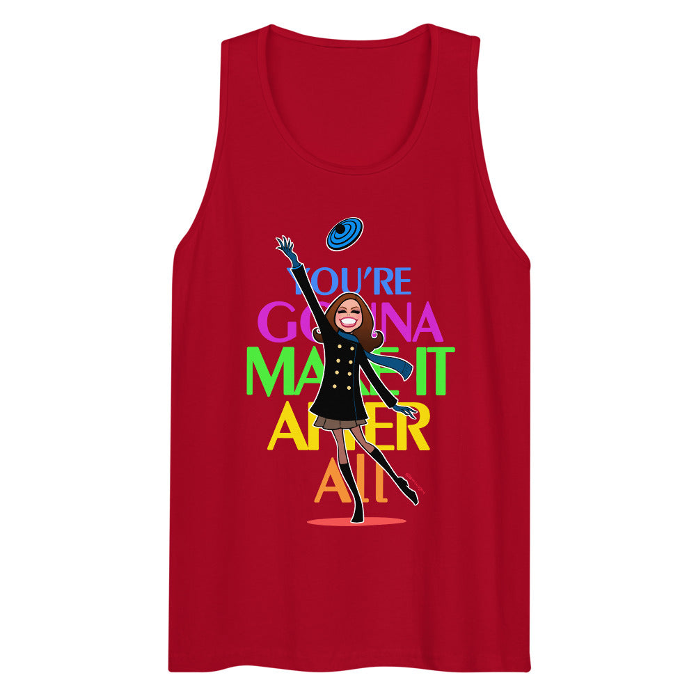 Debut garment mockup | You're Gonna Make It (Tank Top) | Red