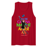 Debut garment mockup | You're Gonna Make It (Tank Top) | Red