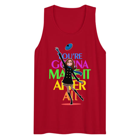 Debut garment mockup | You're Gonna Make It (Tank Top) | Red