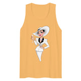 Debut garment mockup | Champagne & Shoulder Pads (Tank Top) | Squash