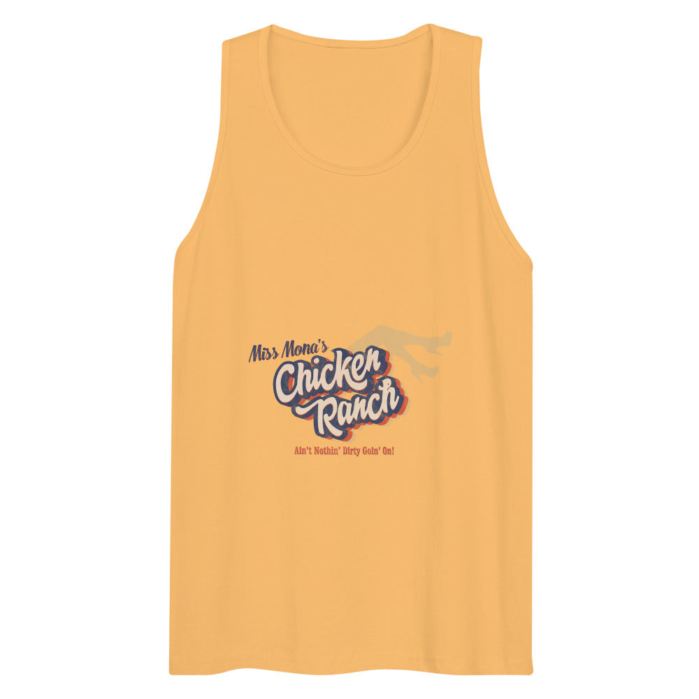 Debut garment mockup | Chicken Ranch (Tank Top) | Squash